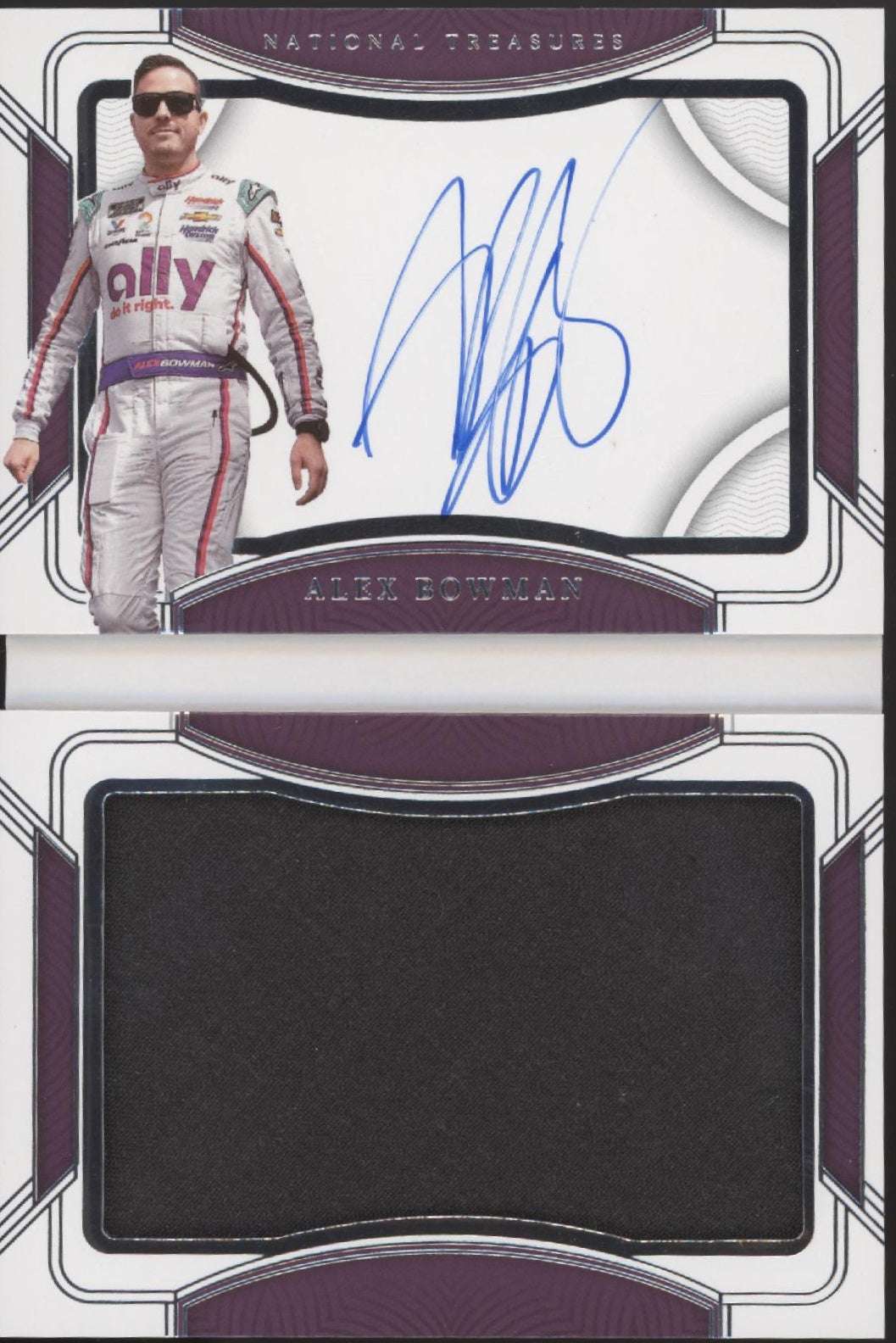 Alex Bowman 2023 Panini National Treasures Firesuit Auto 12/25