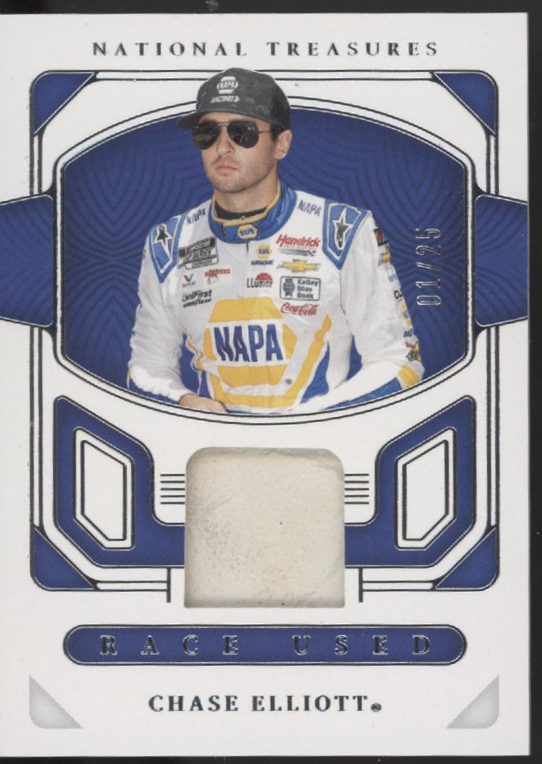 Chase Elliott 2023 Panini National Treasures Race Used Shoe Relic 01/25 #RU-CET