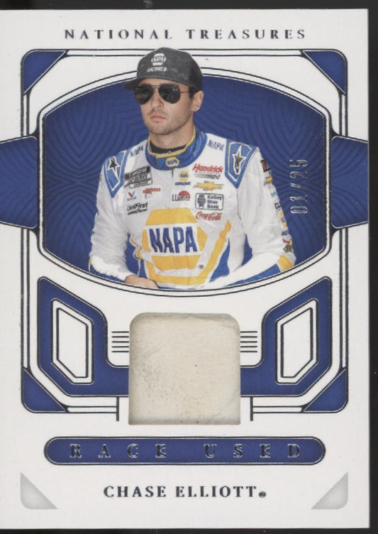 Chase Elliott 2023 Panini National Treasures Race Used Shoe Relic 01/25 #RU-CET