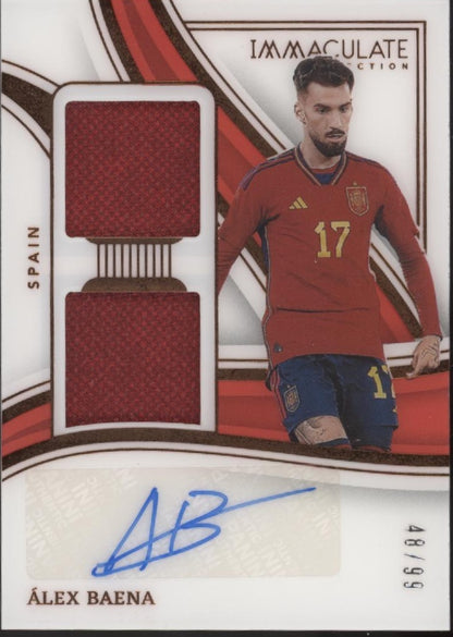Alex Baena 2023-24 Panini Immaculate Collection Swatch Auto 48/99 #DA-AB
