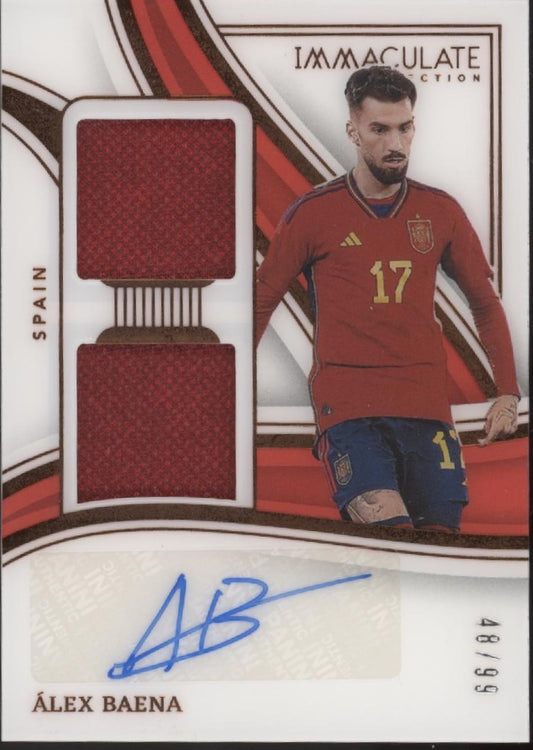 Alex Baena 2023-24 Panini Immaculate Collection Swatch Auto 48/99 #DA-AB