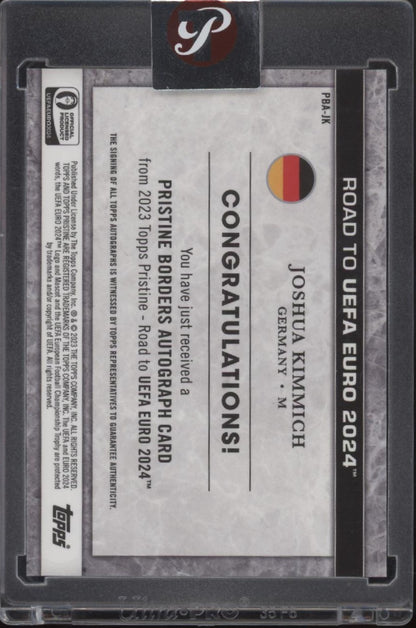 Joshua Kimmich 2023 Topps Pristine Borders Road to UEFA Euro Orange Auto 17/25