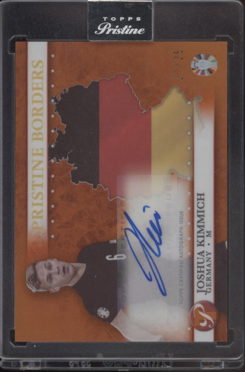 Joshua Kimmich 2023 Topps Pristine Borders Road to UEFA Euro Orange Auto 17/25