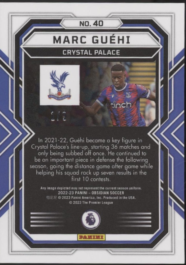 Marc Guehi 2022-23 Panini Obsidian 1/9 #40