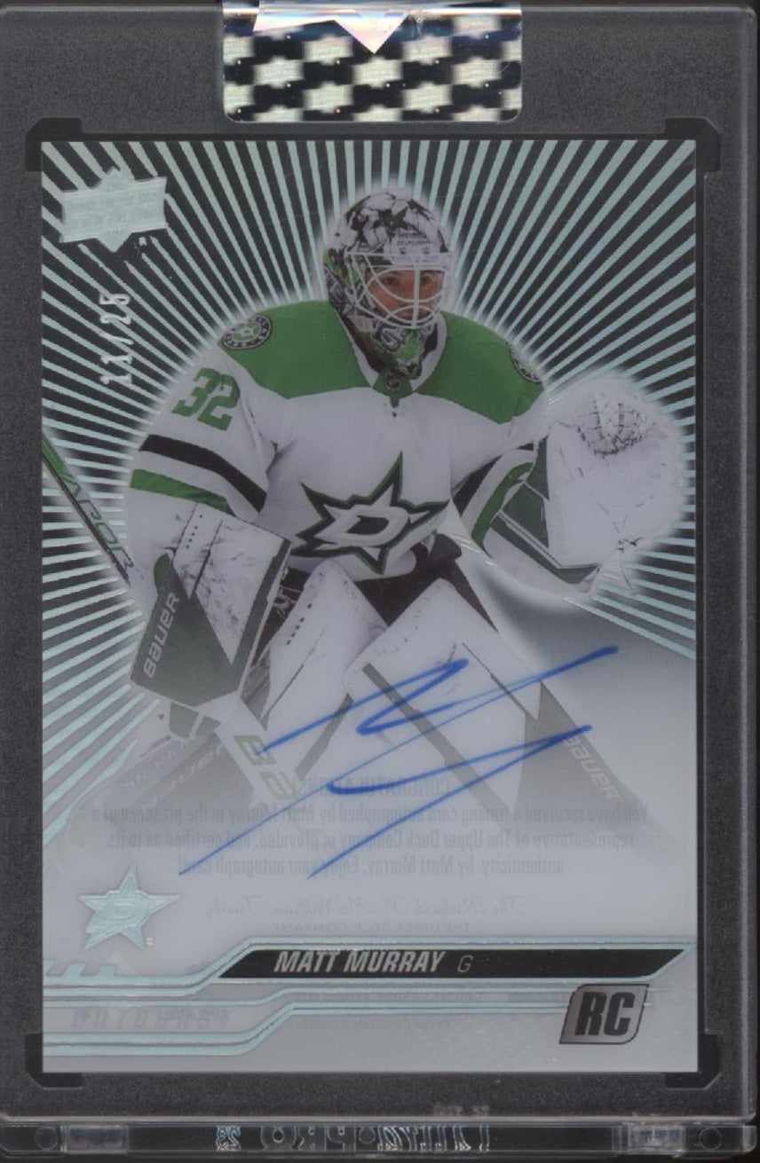 Matt Murray 2023-24 Upper Deck Clear Cut RC Auto 11/25 #CC-MY