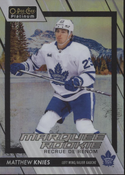 Matthew Knies 2023-24 O-Pee-Chee Platinum Marquee Rookie Refractor RC #205