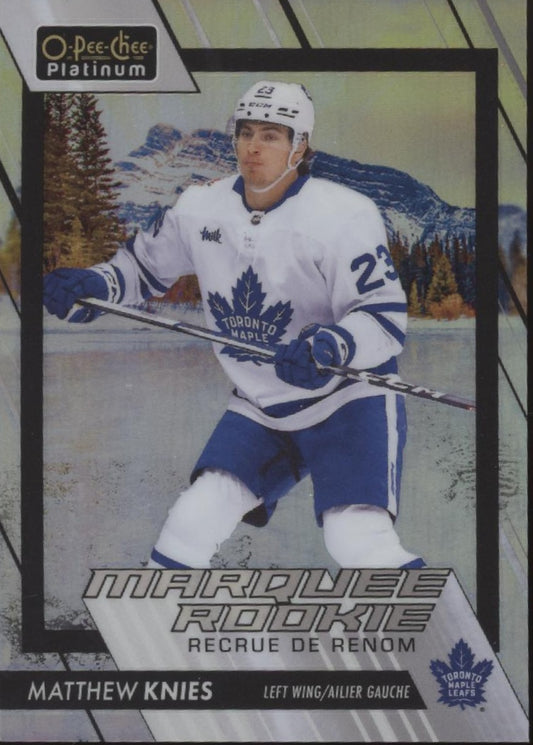Matthew Knies 2023-24 O-Pee-Chee Platinum Marquee Rookie Refractor RC #205