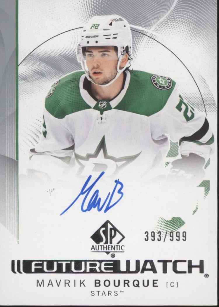 Mavrik Bourque 2024-25 Upper Deck SP Authentic Future Swatch Auto 393/999 #145