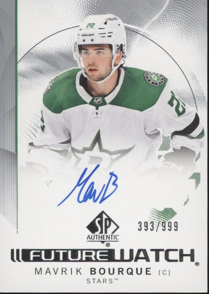 Mavrik Bourque 2024-25 Upper Deck SP Authentic Future Swatch Auto 393/999 #145