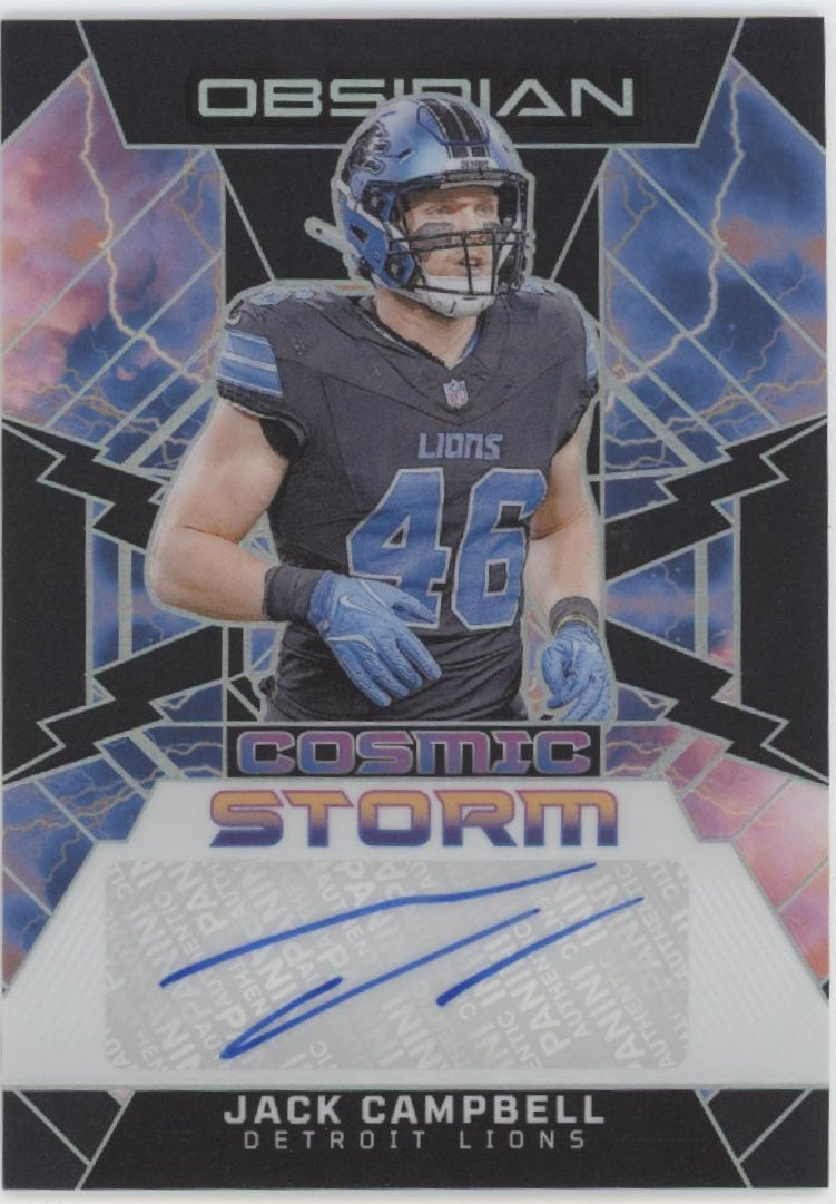 Jack Campbell 2024 Panini Obsidian Cosmic Storm Auto #CSS-JCL