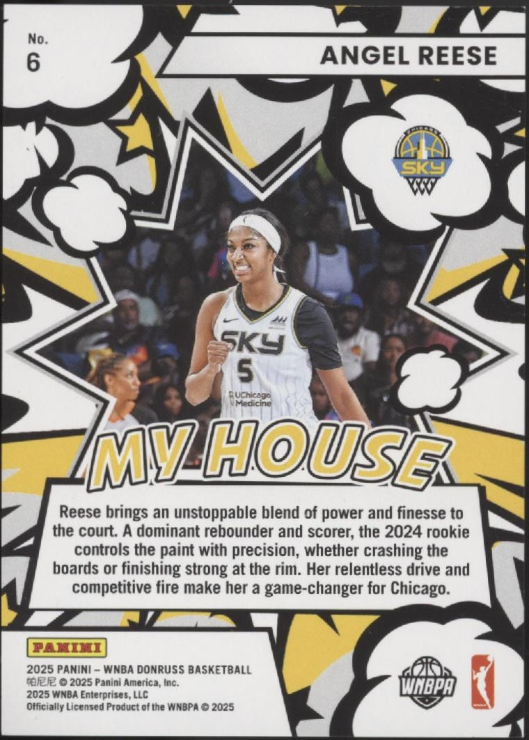Angel Reese 2025 Panini WNBA Donruss My House 49/99 #6