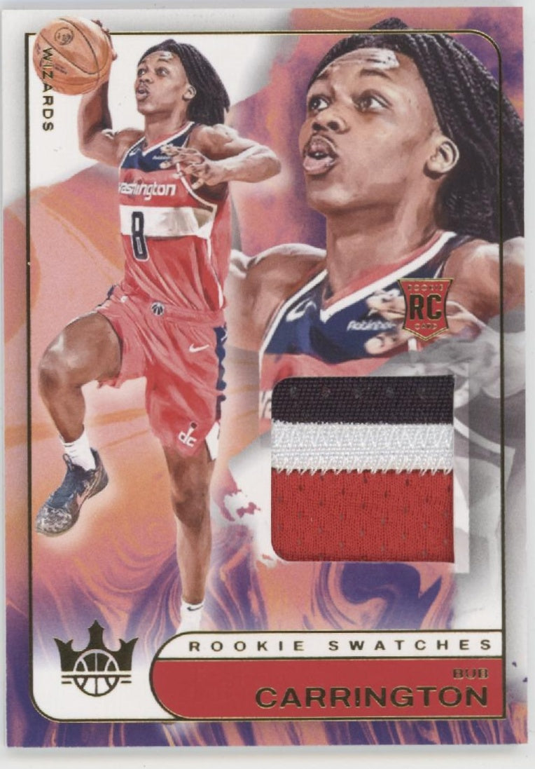 Bub Carrington 2024-25 Panini Court Kings Rookie Swatches RC #RJS-BCG
