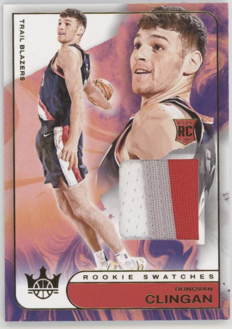 Donovan Clingan 2024-25 Panini Court Kings Rookie Swatches RC #RJS-DVN