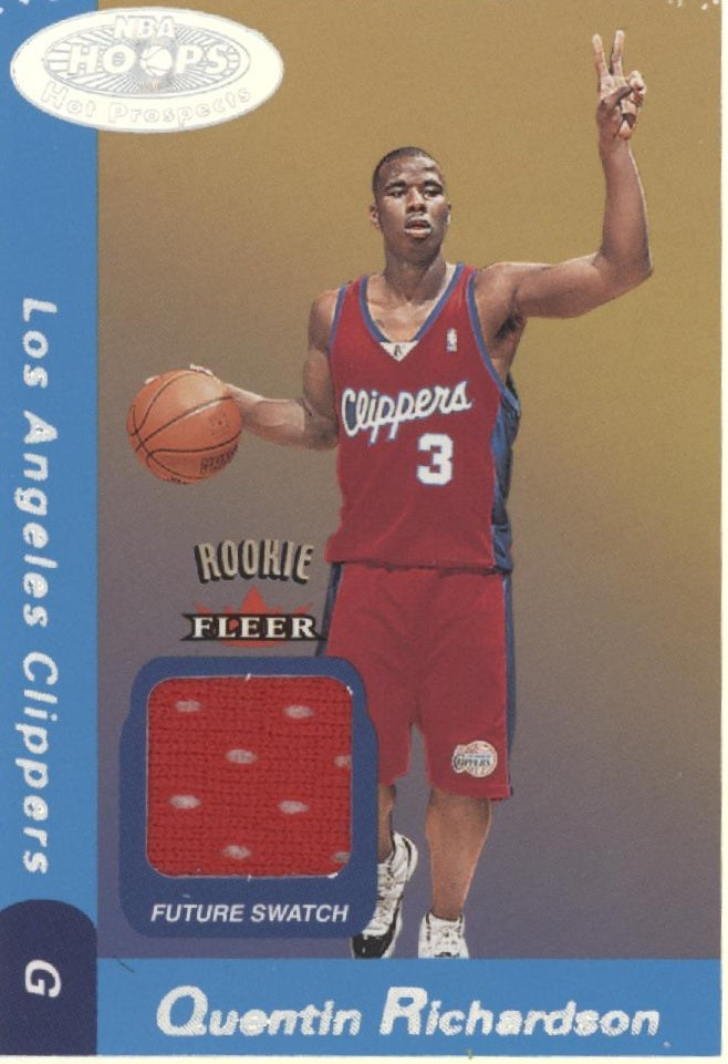 Quentin Richardson 2000-01 Fleer Hoops Hot Prospects Future Swatch RC 0481/1000