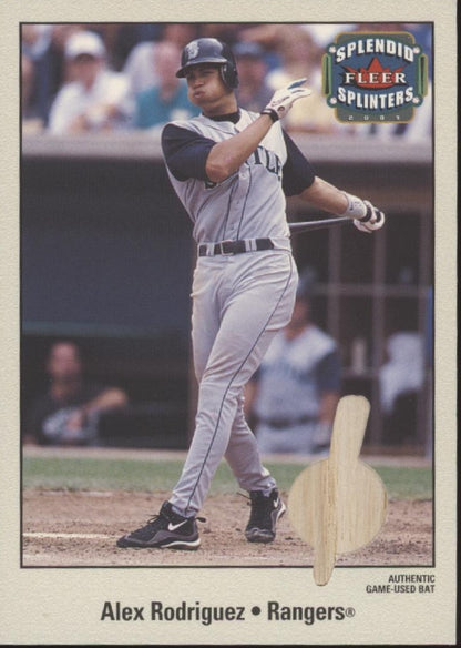Alex Rodriguez 2003 Fleer Splendid Splinters Bat Relic 288/349 #AR-SS