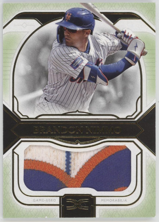 Brandon Nimmo 2024 Topps Definitive Collection Swatch 12/15 #DJRC-BN