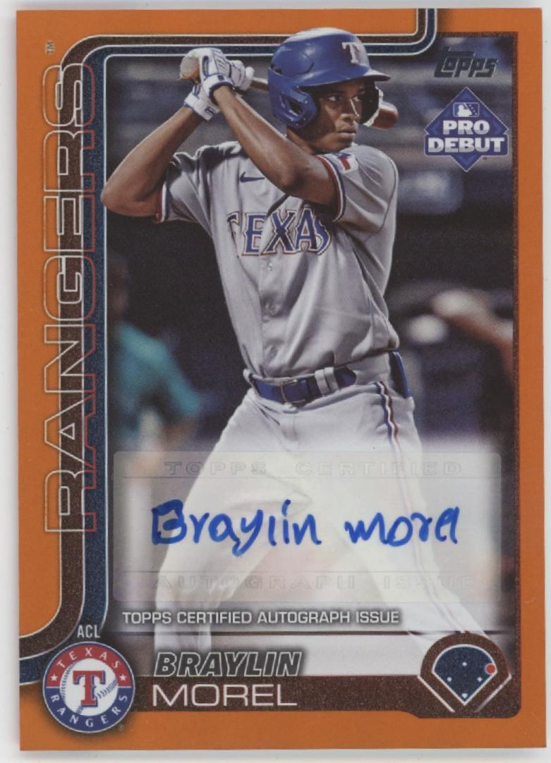 Braylin Morel 2025 Topps Pro Debut Orange Holo 10/25 #PD-132