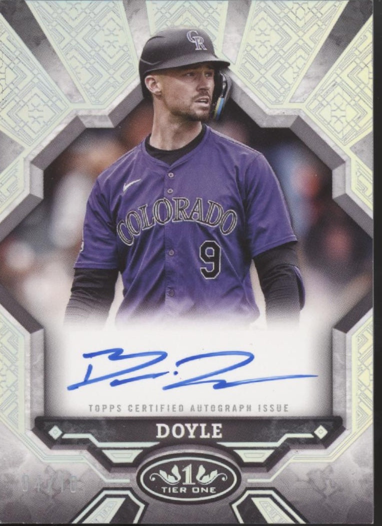 Brenton Doyle 2025 Topps Tier One Auto 04/10 #BOA-BD