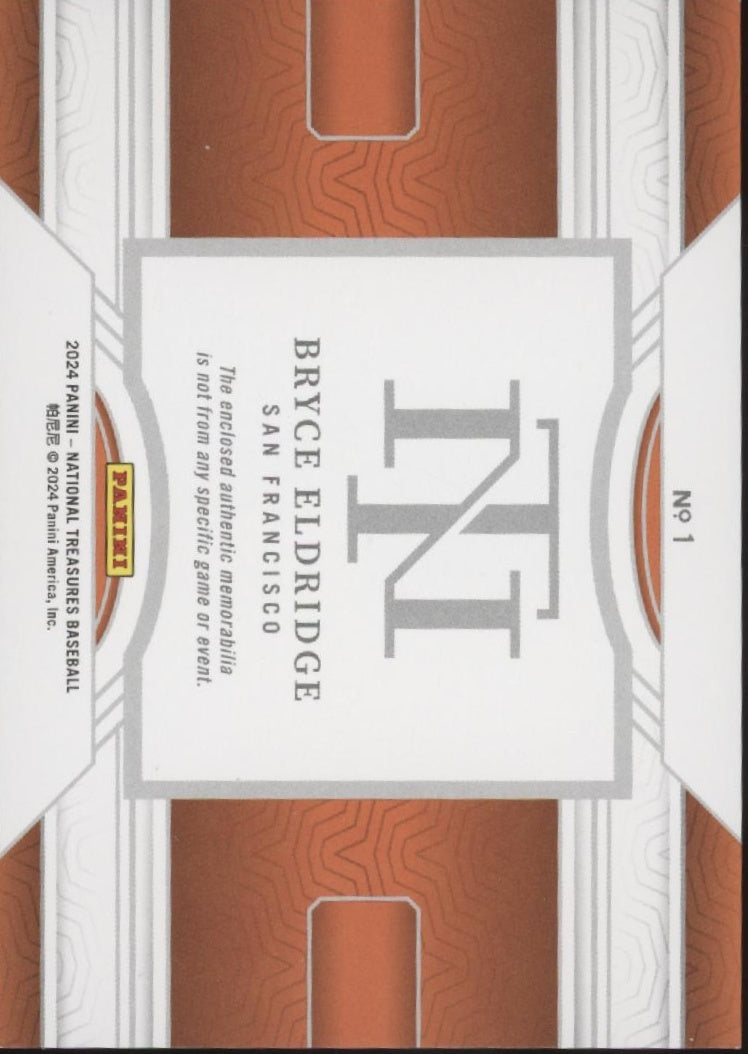 Bryce Eldridge 2024 Panini National Treasures Swatch 17/99 #1