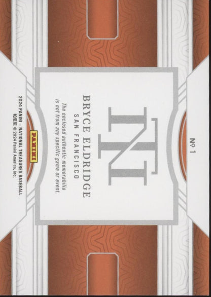 Bryce Eldridge 2024 Panini National Treasures Swatch 17/99 #1