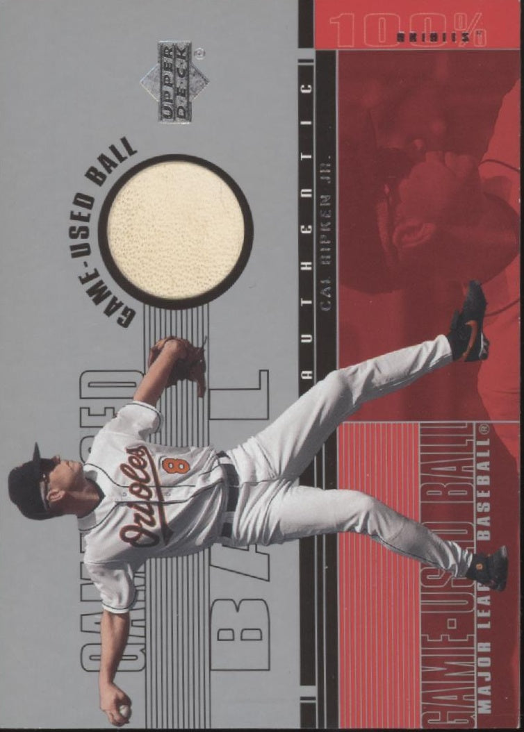 Cal Ripken Jr. 2001 Upper Deck Game Used Ball Relic #B-CR