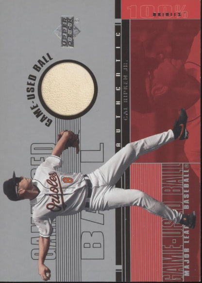 Cal Ripken Jr. 2001 Upper Deck Game Used Ball Relic #B-CR