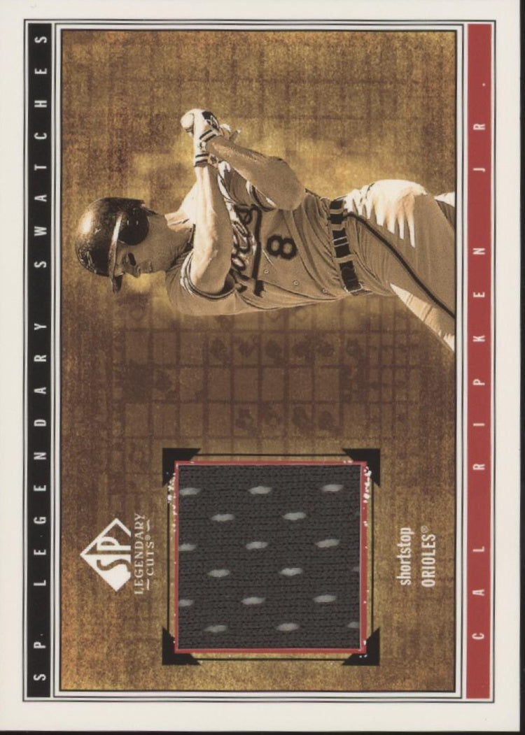 Cal Ripken Jr. 2002 Upper Deck SP Legendary Cuts Swatch #S-CRJ