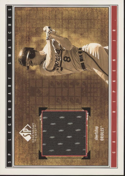 Cal Ripken Jr. 2002 Upper Deck SP Legendary Cuts Swatch #S-CRJ