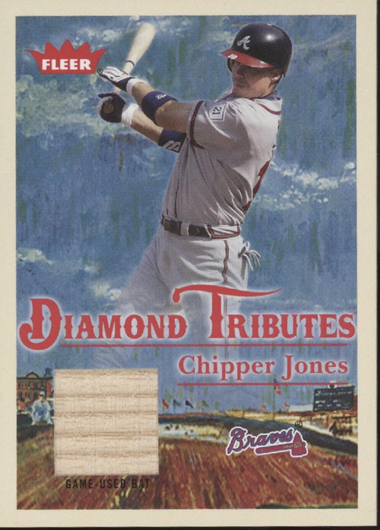 Chipper Jones 2005 Fleer Diamond Tributes Bat Relic #DTCJ