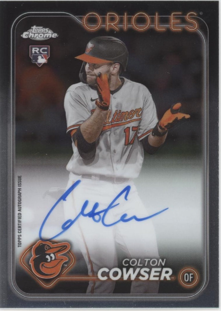 Colton Cowser 2024 Topps Chrome RC Auto #RA-CC