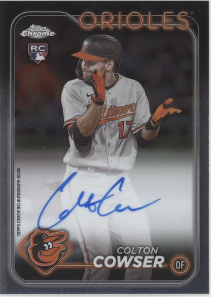 Colton Cowser 2024 Topps Chrome RC Auto #RA-CC