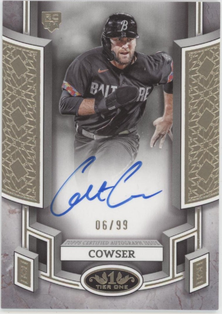 Colton Cowser 2024 Topps Tier One Break Out RC Auto 06/99 #BOA-CC1