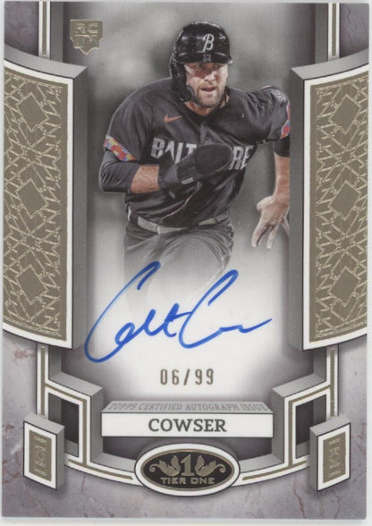 Colton Cowser 2024 Topps Tier One Break Out RC Auto 06/99 #BOA-CC1