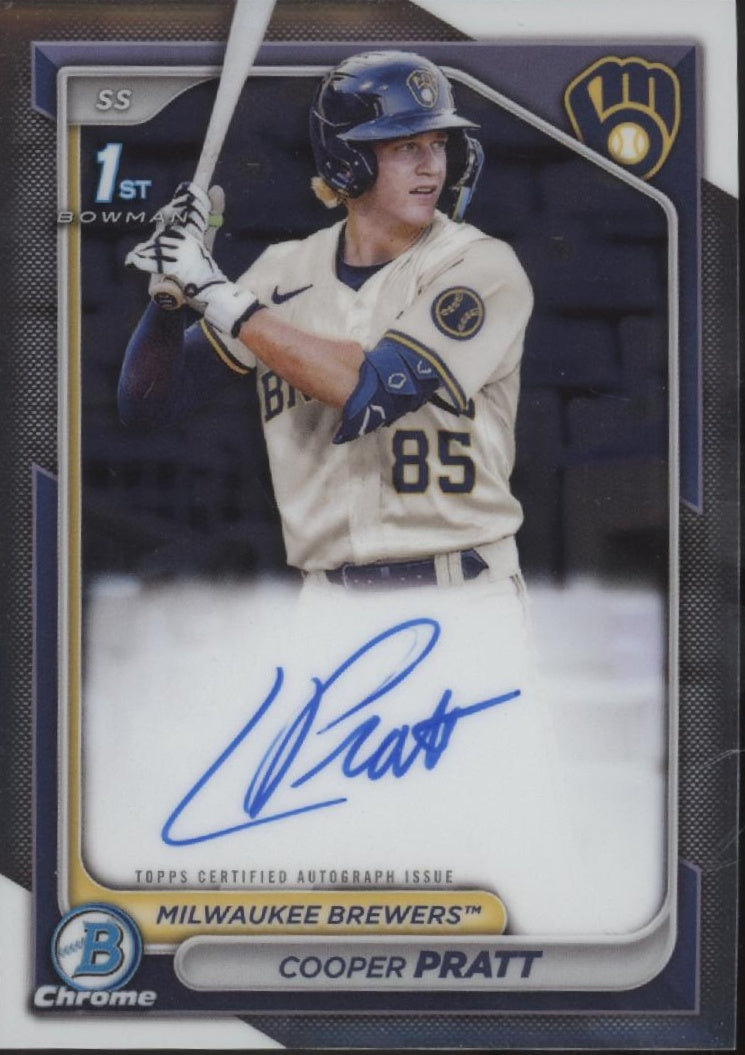 Cooper Pratt 2024 Bowman Chrome Auto #CPA-CPR