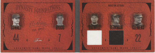 Dynasty Foundations 2005 Fleer Houston Astros Swatch Booklet 076/150