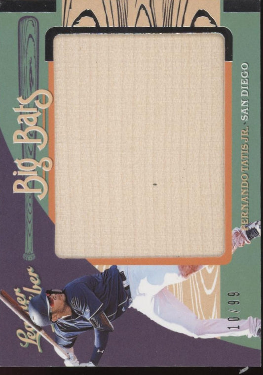 Fernando Tatis Jr. 2019 Panini Leather & Lumber Big Bats Relic 10/99 #BB-FT