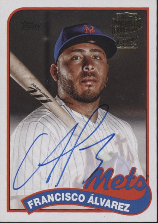 Francisco Alvarez / Gabriel Moreno 2023 Topps Archives Dual Auto 84/99