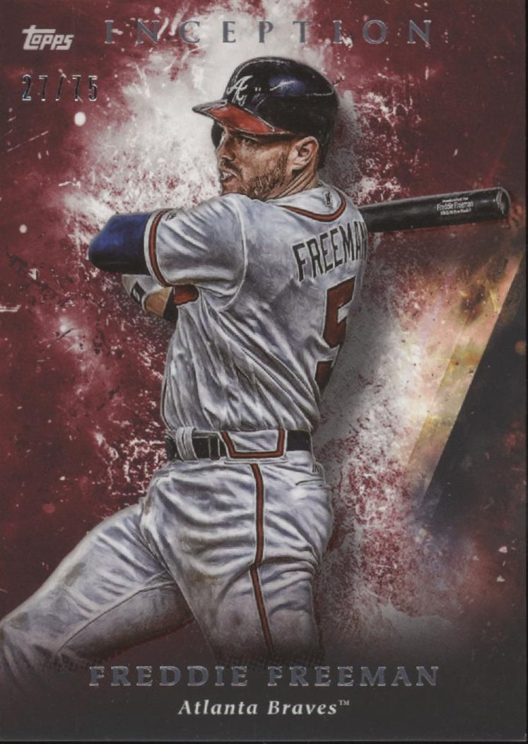 Freddie Freeman 2018 Topps Inception Red 27/75 #44