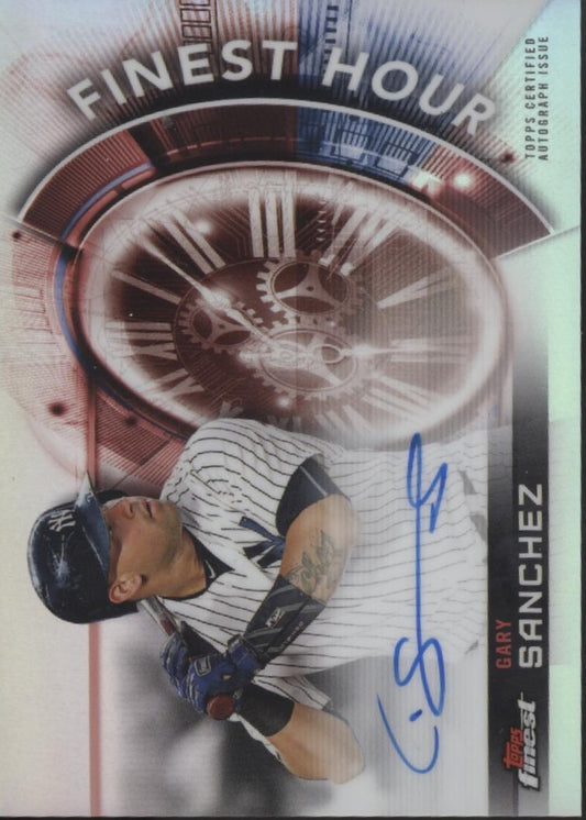 Gary Sanchez 2018 Topps Finest Hour Refractor Auto #FHA-GS