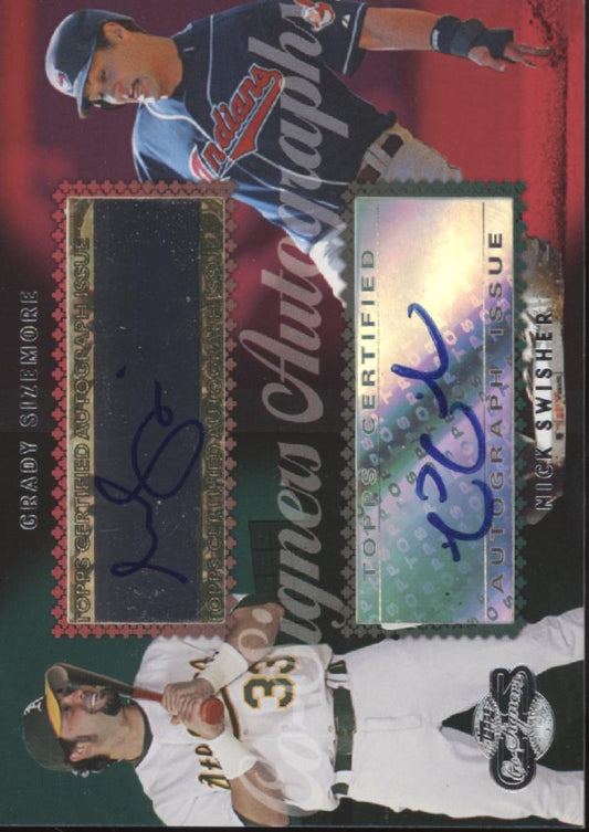 Grady Sizemore / Nick Swisher 2006 Topps Co-Signers Dual Autos #CS-84