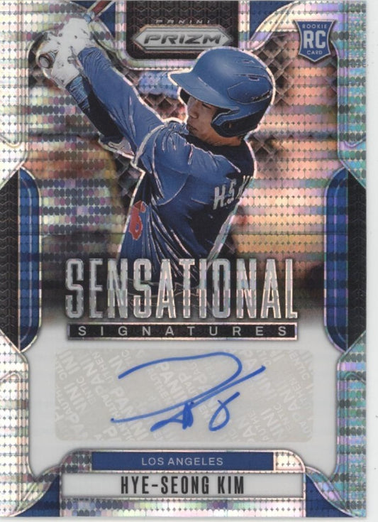 Hye-Seong Kim 2025 Panini Prizm Sensational Signatures Pulsar Prizm RC Auto /199