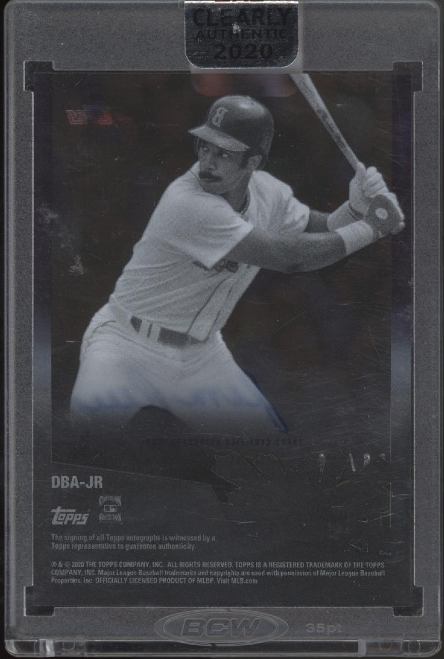 Jim Rice 2020 Topps Clearly Authentic '70s Decades' Best Purple Auto 06/10