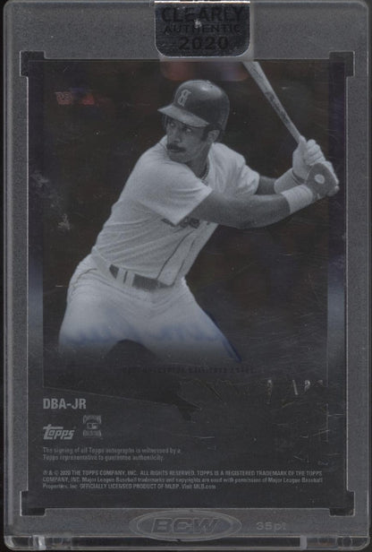 Jim Rice 2020 Topps Clearly Authentic '70s Decades' Best Purple Auto 06/10