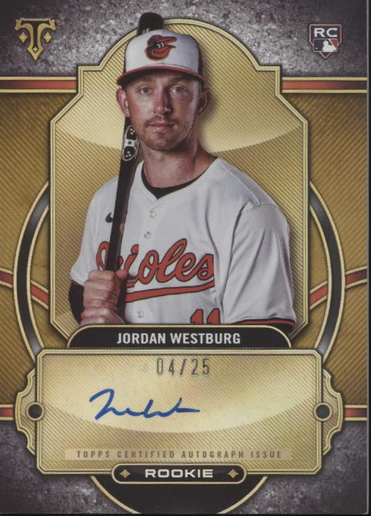 Jordan Westburg 2024 Topps Triple Threads Gold RC Auto 04/25 #RA-WEST