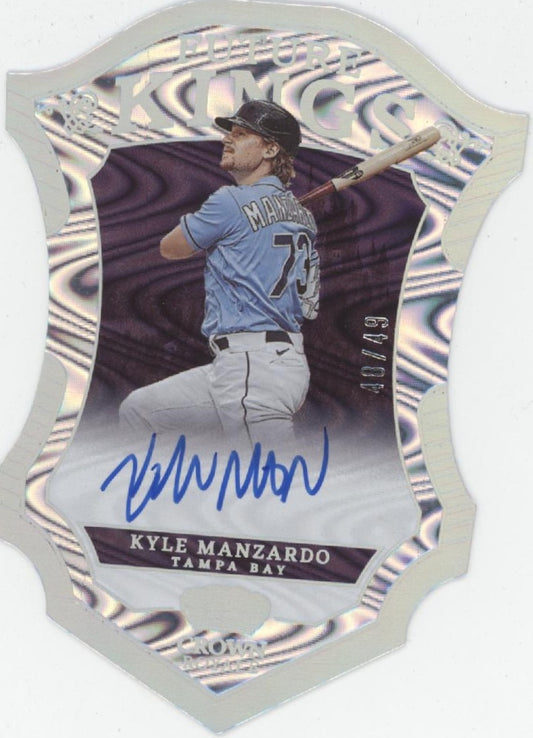 Kyle Manzardo 2023 Chronicles Crown Royale Future Kings Die-Cut Auto 40/49
