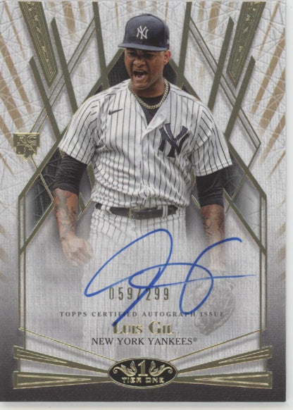 Luis Gil 2022 Topps Tier One RC Auto 059/299 #BOA-LGL