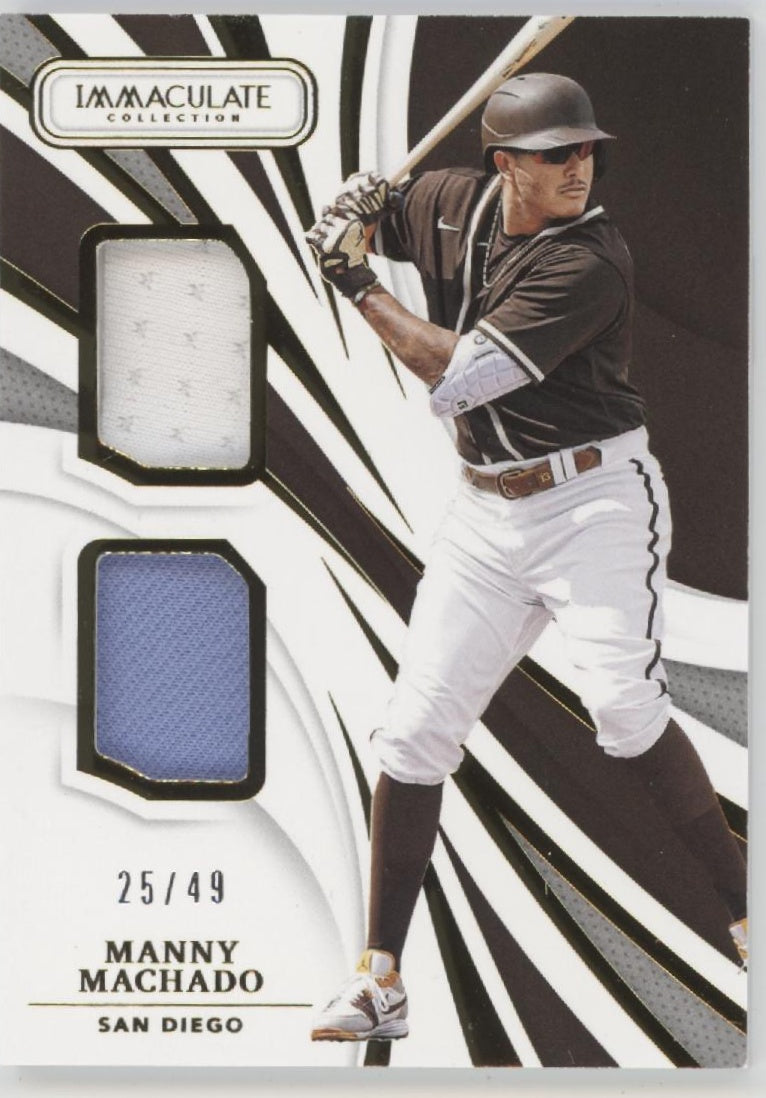 Manny Machado 2021 Panini Immaculate Collection Swatch 25/49 #ID-MM