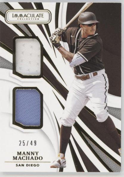 Manny Machado 2021 Panini Immaculate Collection Swatch 25/49 #ID-MM