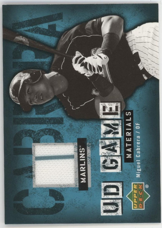 Miguel Cabrera 2006 Upper Deck Game Materials Swatch #UD-MC