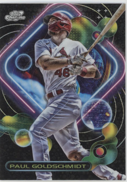 Paul Goldschmidt 2023 Topps Chrome Cosmic Black Eclipse Refractor 03/10 #164